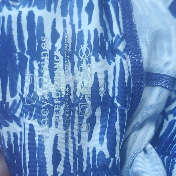 Vineyard Vines Performance Leggings in Watercolor Lines Printed Size XS - Picture 5 of 8